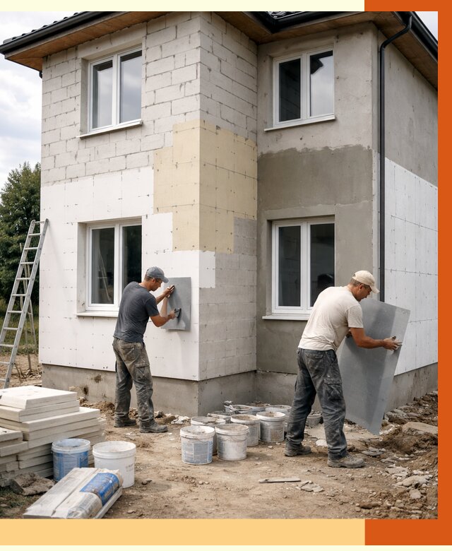 Утепление дома из газобетона в Губкине от 4266 руб./м² — заказать у ТепломастерГбк